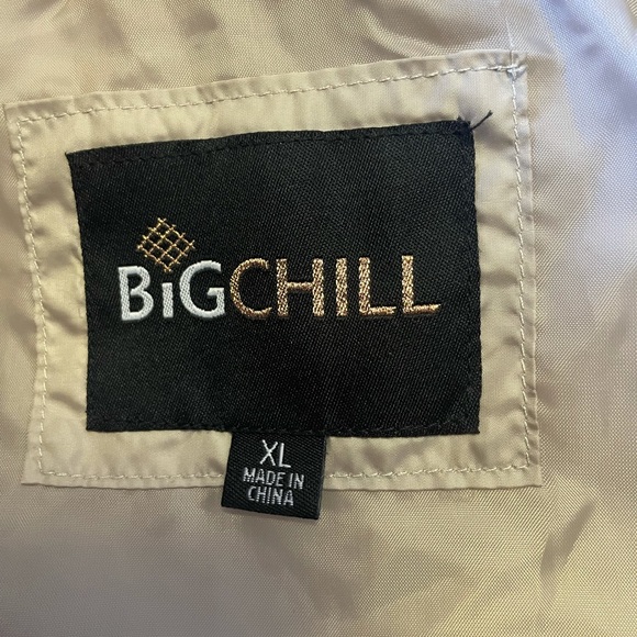 Sz XL Champagne puffer coat with rose gold zippers nwot - Picture 3 of 5